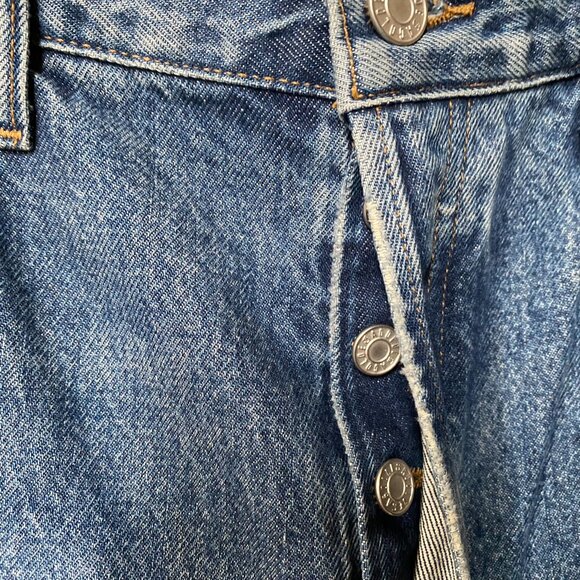 AGOLDE Low Slung Wide-Leg Baggy Jeans Essence Blue 28 - Picture 6 of 13